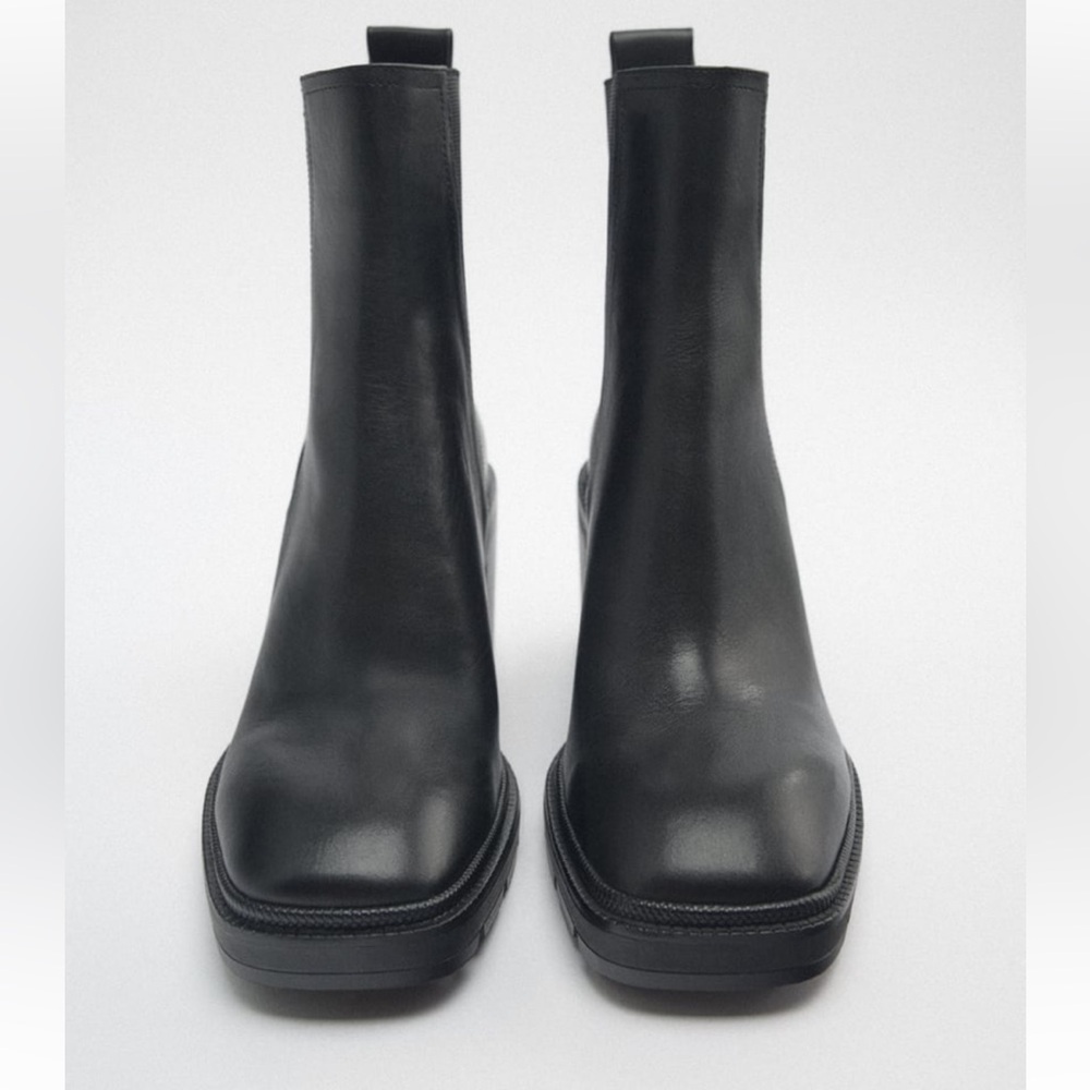 Zara Leather Boots - Picture 3 of 9